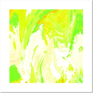 Contemporary Green Abstract Posters and Art